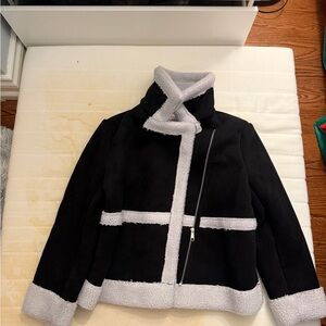 Joe Fresh Black and White Puffer Jacket